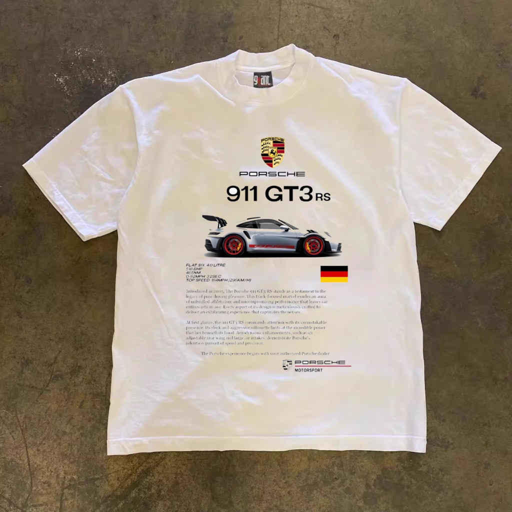 Cuatoro® 911 GT3 RS T-Shirt: A Perfect Blend of Style and Comfort