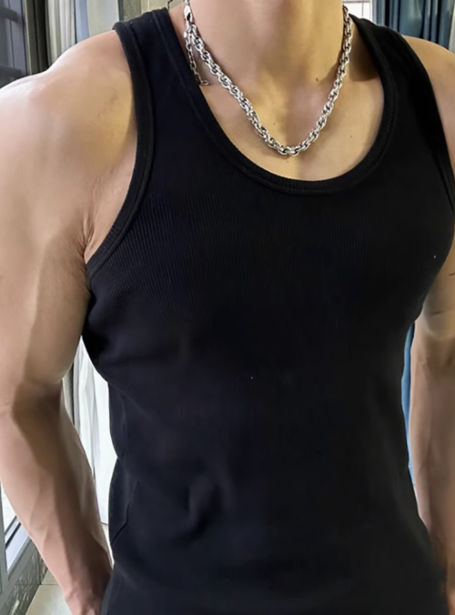 Stay Cool This Summer with Our Cotton Ribbed Tank Top