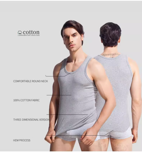Stay Cool This Summer with Our Cotton Ribbed Tank Top