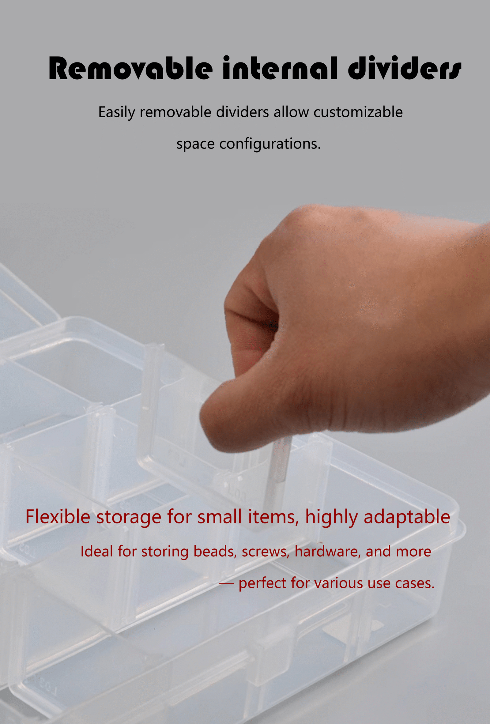 TACTIX Storage Box Removable Dividers