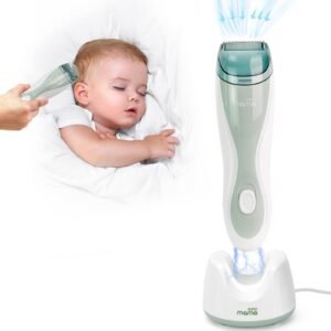 SUPERMAMA Baby Hair Clippers – Cordless, Waterproof, Quiet Hair Trimmer with Vacuum for Kids