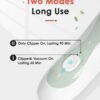 SUPERMAMA Baby Hair Clippers – Cordless, Waterproof, Quiet Hair Trimmer with Vacuum for Kids